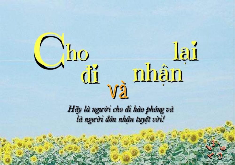 Cho và Nhận